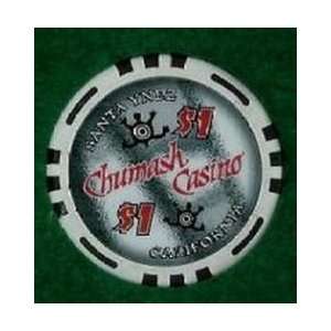  $1 California Chumash Casino Chip   Obsolete Sports 