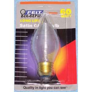  Feit Satin Glow 60W 120V B13 Candelabra Bulb E26 Medium 