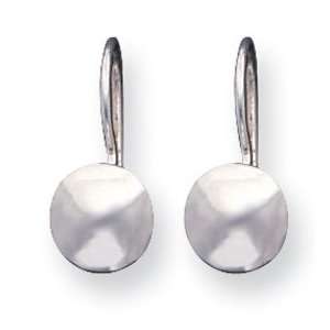   Sterling Silver Polished Ball Earrings 8mm with Shepherd Hook Jewelry
