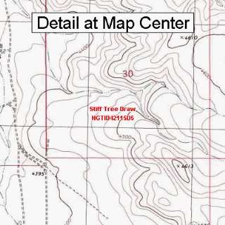 USGS Topographic Quadrangle Map   Stiff Tree Draw, Idaho (Folded 