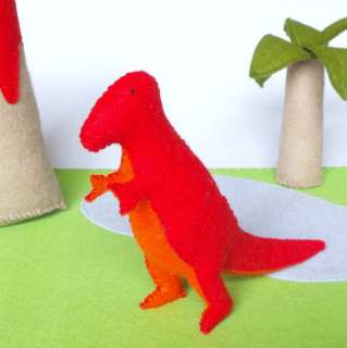 Pattern Felt Dinosaur Play Mat T Rex Brontosaurus Toy  