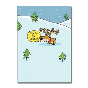  Funny Merry Christmas Card Oye To The World Humor Greeting 