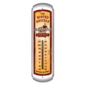  Busted Knuckle Garage Vertical Wall Thermometer Patio 