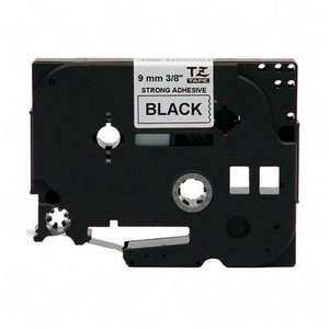  P Touch Black on White Laminated Tape Roll 3/8in Office 