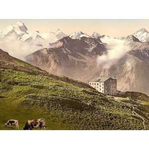  Vintage Travel Poster   Leukerbad Torrenthorn Valais Alps 