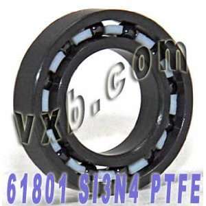 61801 Full Ceramic Bearing Si3N4/PTFE 12x21x5 Ball Bearings  