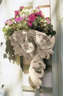 Art Nouveau French Lady Spring Wall Sculpture Greenman  