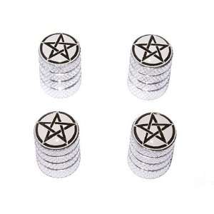  Pentagram   Wiccan Wicca Circle Star   Tire Rim Valve Stem 