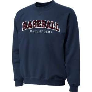  Baseball Hall of Fame Navy Crewneck Sweatshirt Sports 