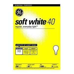   13302FAM Basic Soft White 40 Watt 4 Pack Light Bulb Display  36 Count