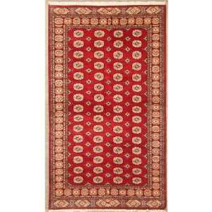  53 x 710 Pak Mori Bokhara Area Rug with Silk & Wool Pile 