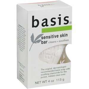  Special pack of 5 BASIS SOAP SENSITIVE SKIN 4 oz Health 