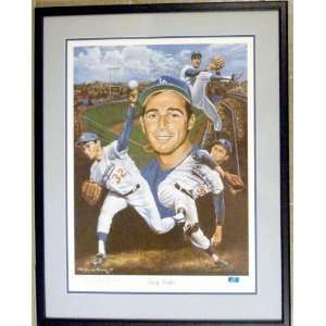  Sandy Koufax lithograph unsigned Los Angeles Dodgers 