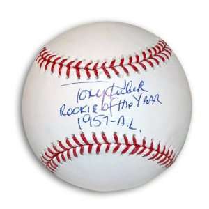  Tony Kubek Autographed MLB Baseball Inscribed Rookie of 