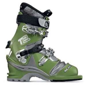  Scarpa T2 Eco Telemark Ski Boots   Mens Green/Shark 