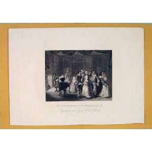  Roayl Masquerade Somerset House Hogarth Ball Old Print 