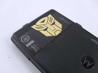   G1 Gold Metallic Autobot Logo Cell Phone (Mobile) Sticker/Deca