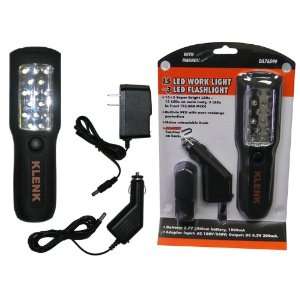   DA76590 15 LED Rechargeable Work Light + 3 LED Flashlight Electronics