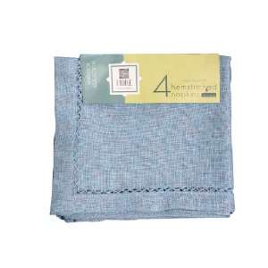  New Blue 4 hemstitched nice Napkins size 20x20 Sports 