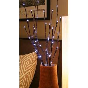   Brown LED Branch   Battery Operated 20 White Lights