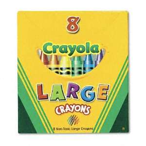 Crayola Products   Crayola   Large Crayons, Tuck Box, 8 Colors 