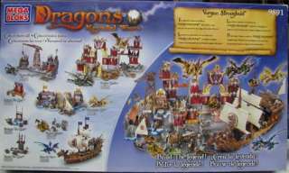 MEGA BLOKS   Dragons   Krystal Wars   Vorgan Stronghold 9891  