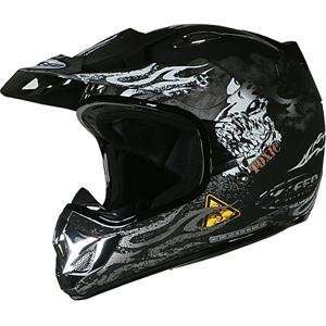  Xpeed XF904 Toxic Helmet   Small/Black Automotive