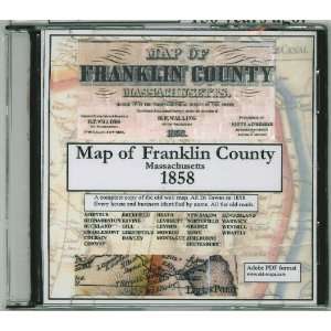  Map of Franklin County, MA, 1858 CDROM 