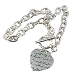  LDS CTR One Heart Charm Bracelet Jewelry