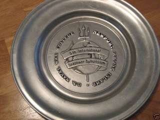 Newport,RI Naval War College 1979 metal award plate  