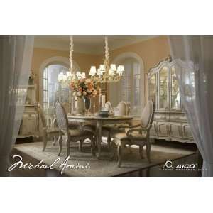  Lavelle Blanc Oval Dining Room Set   Aico Furniture