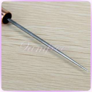 Sewing Awl Tool Wooden Handle Steel Needle craft 6.5  