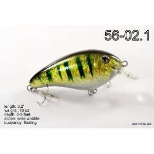   Green Fat Crankbait Fishing Lure for Northern Pike