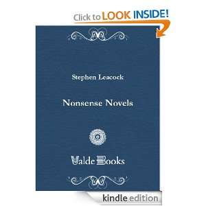 Nonsense Novels Stephen Leacock  Kindle Store