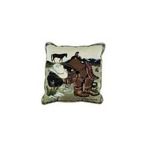  Cowboy Gear Decorative Accent Throw Pillow 17 x 17