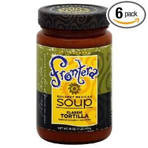 Frontera Foods Inc. Soup, Classic Tortilla, 16 Ounce (Pack of 6 