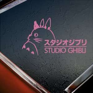  TOTORO Pink Decal Ghibli Laputa Jdm Anime Window Pink 