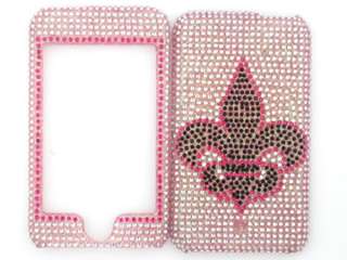 BLING CRYSTAL DIAMOND FACEPLATE COVER IPOD TOUCH 1 PINK  