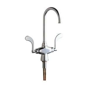 Chicago Faucets 50 GN2FC317CP Chrome Manual Deck Mounted Rigid/Swing 