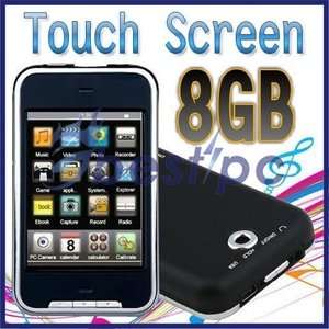 New 8GB 2.8 Touch Screen  MP4 Player Fashion FM Digital Camera 
