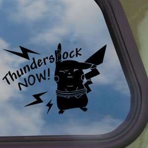  Pokemon Pikachu Thundershock Now Psp Ds Black Decal Game 