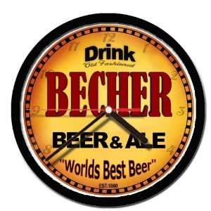  BECHER beer and ale cerveza wall clock 