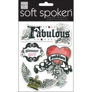   Spoken Themed Embellishments Tattoo  Fabulous Arts, Crafts & Sewing
