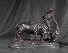 spanish bronze bull fighter statue ole toro  buy