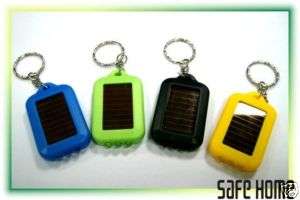 LED Solar Charger Key Chain Flashlight Torch Z595105  