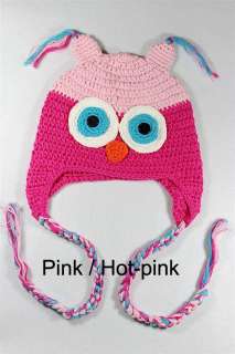 Cute Gorgeous Knit Hat Cap Baby Toddler Child Photograph Owls New 20 