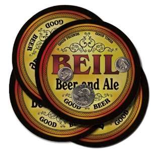  BEIL Family Name Beer & Ale Coasters 