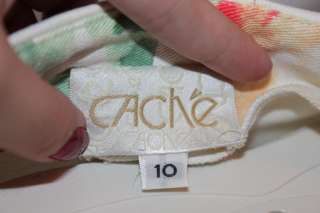 CACHE Women Vtg Psychedelic Floral Painted PANTS Sz 10  