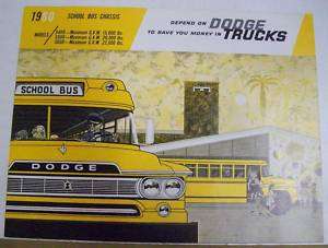 Dodge 1960 School Bus Sales Brochure  