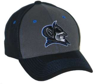 DUKE BLUE DEVILS BLACK KNOCKOUT FLEX FIT FITTED HAT/CAP XL NEW  